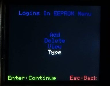 Type Login From EEPROM