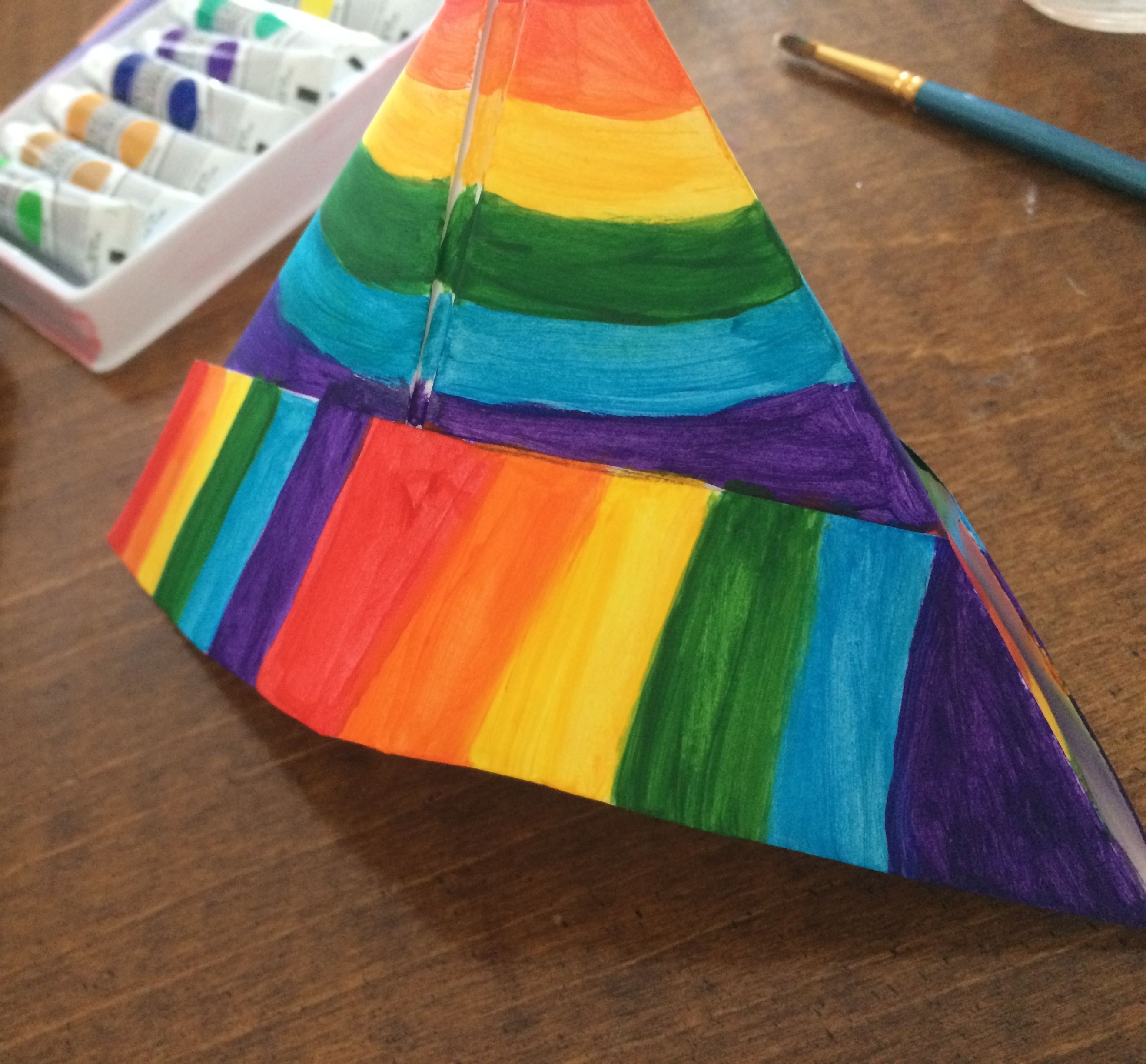 Rainbow Sailor Hat