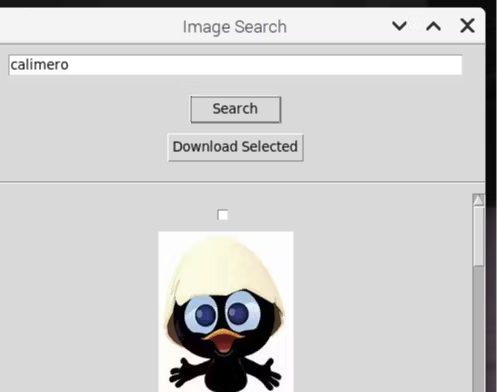 Python Raspberry Pi, Bing. Com Images Search Script With GUI