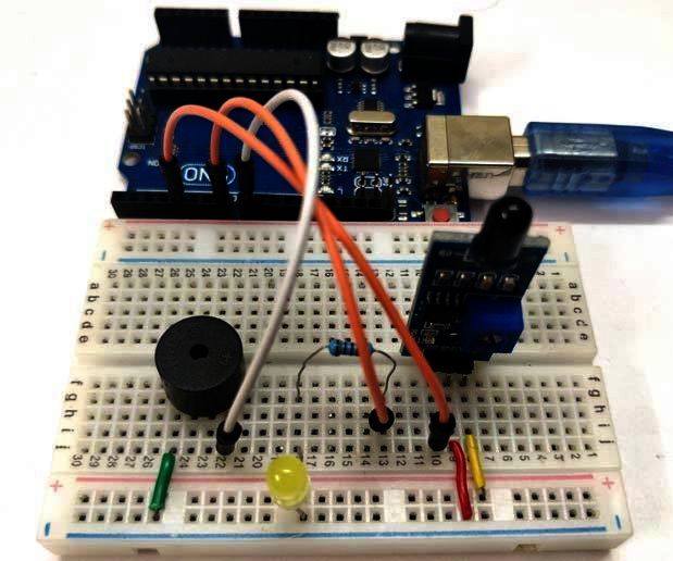 Getting Started With Flame Sensor With Arduino Uno