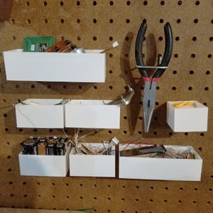 3d Printed Pegboard Boxes Using Tinkercad