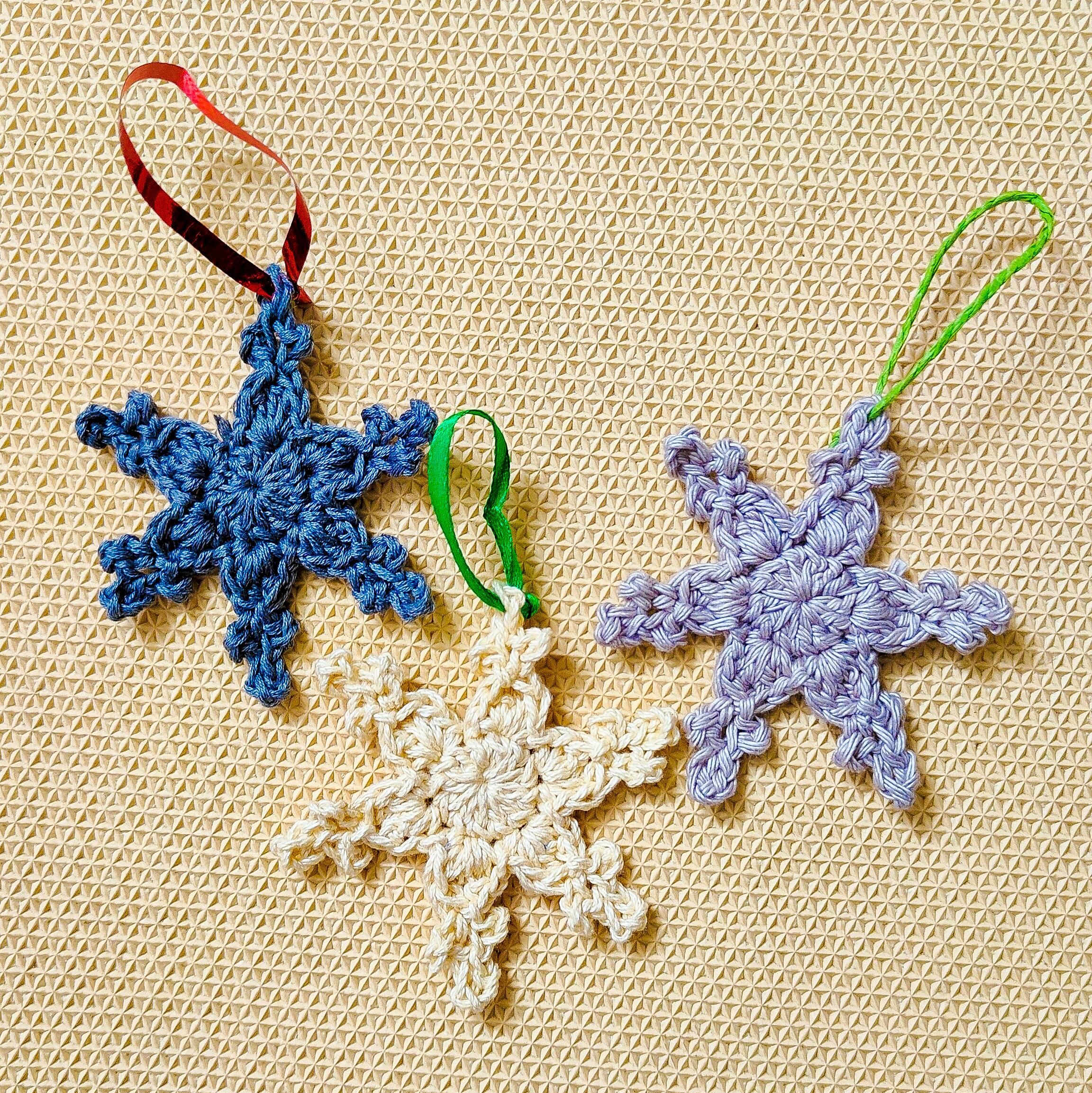 Quick and Easy Crochet Snowflake Ornament 3 Steps (with Pictures
