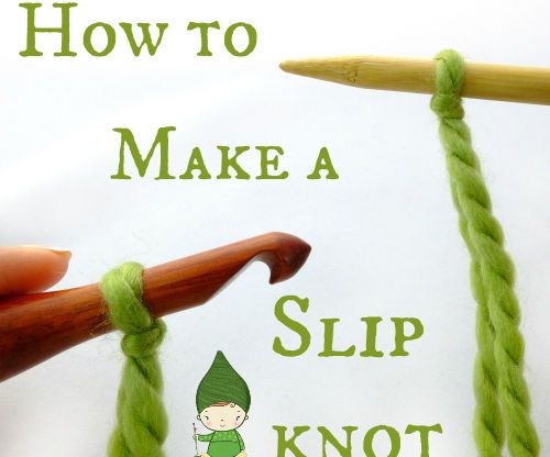How to Make a Slip Knot for Knitting, or Crochet!