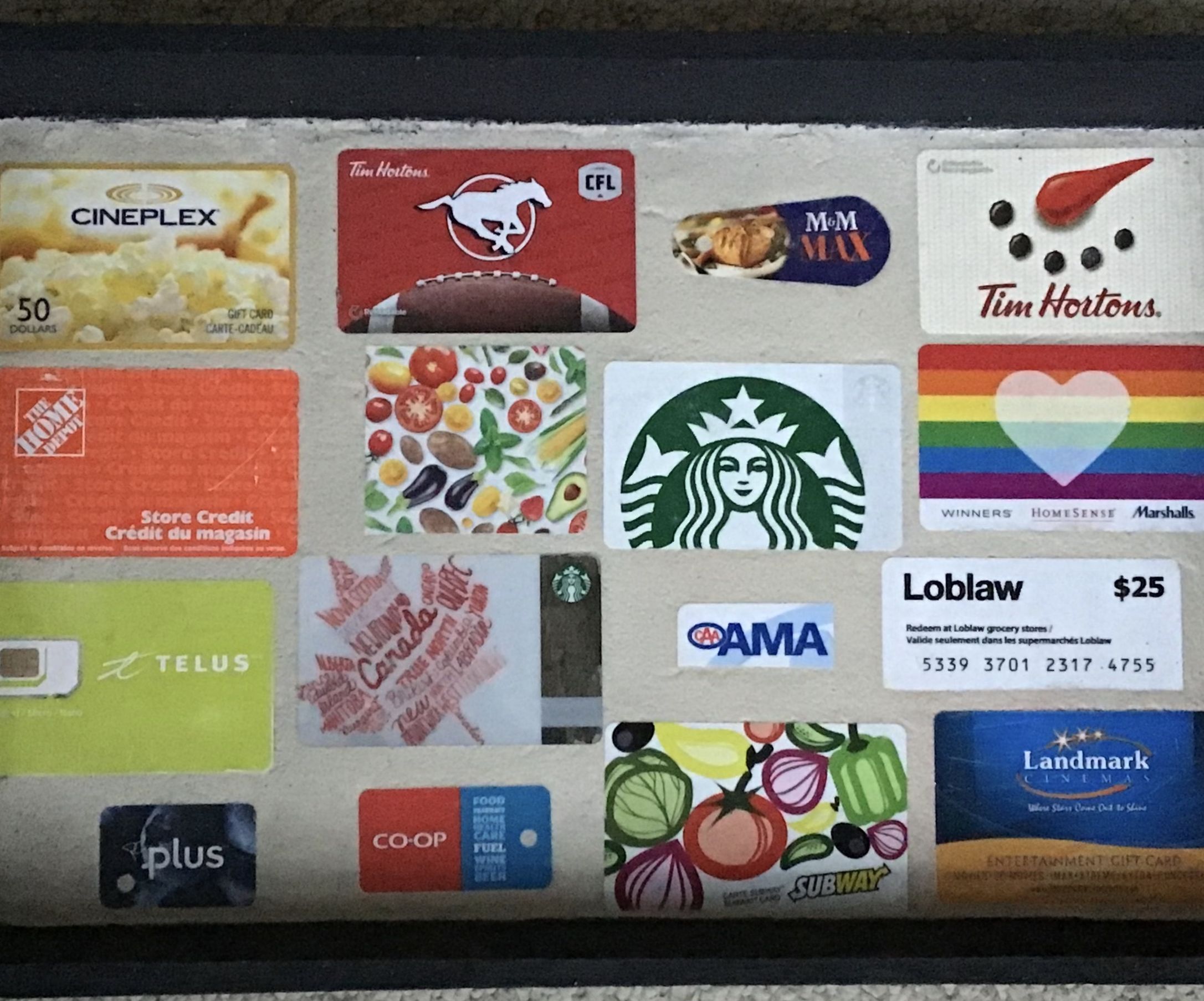 Gift Card Coffee Tray