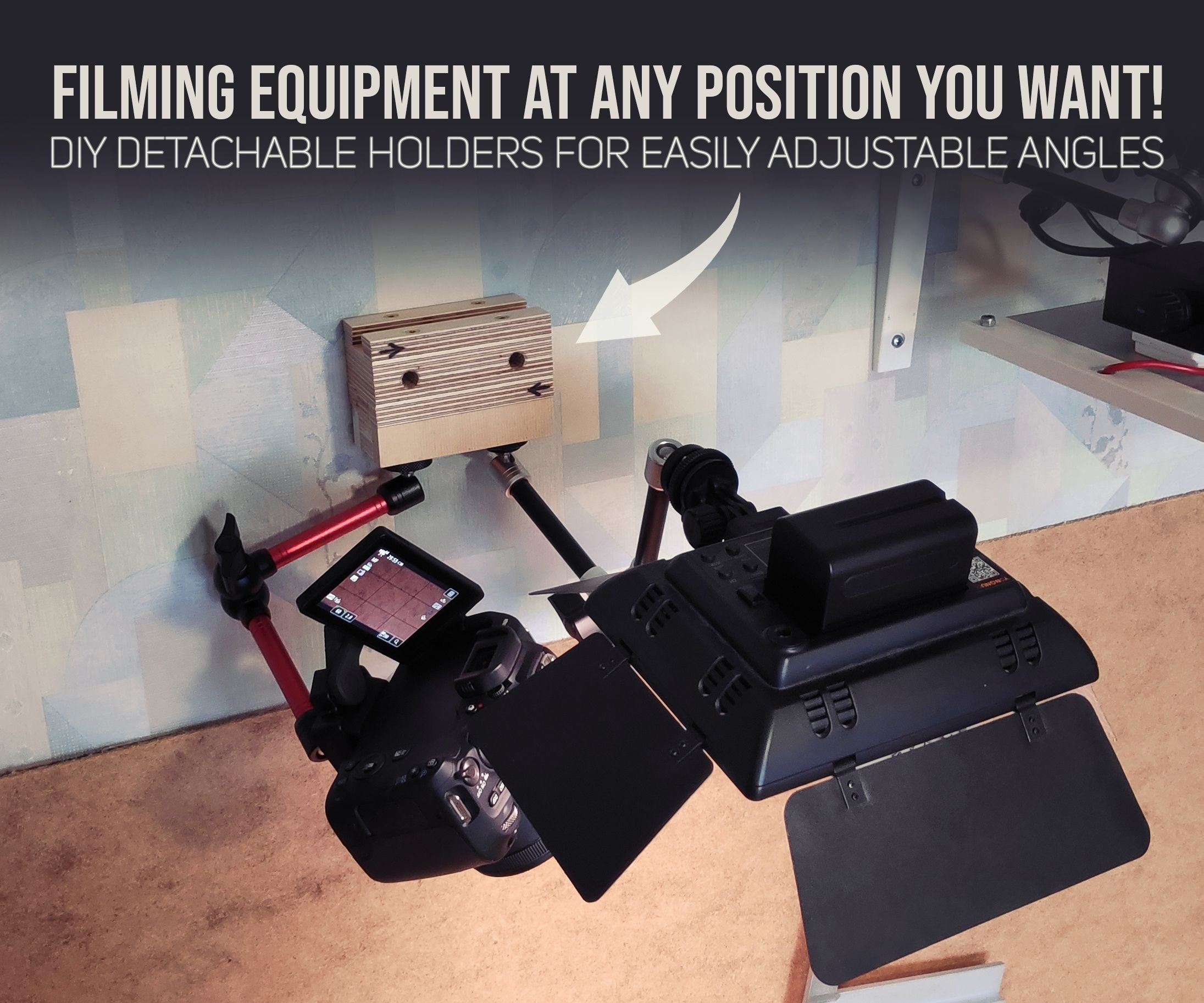 Detachable Holders for Quick & Perfect Camera Angles