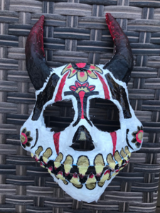 Easy Creepy Sugar Skull Mask