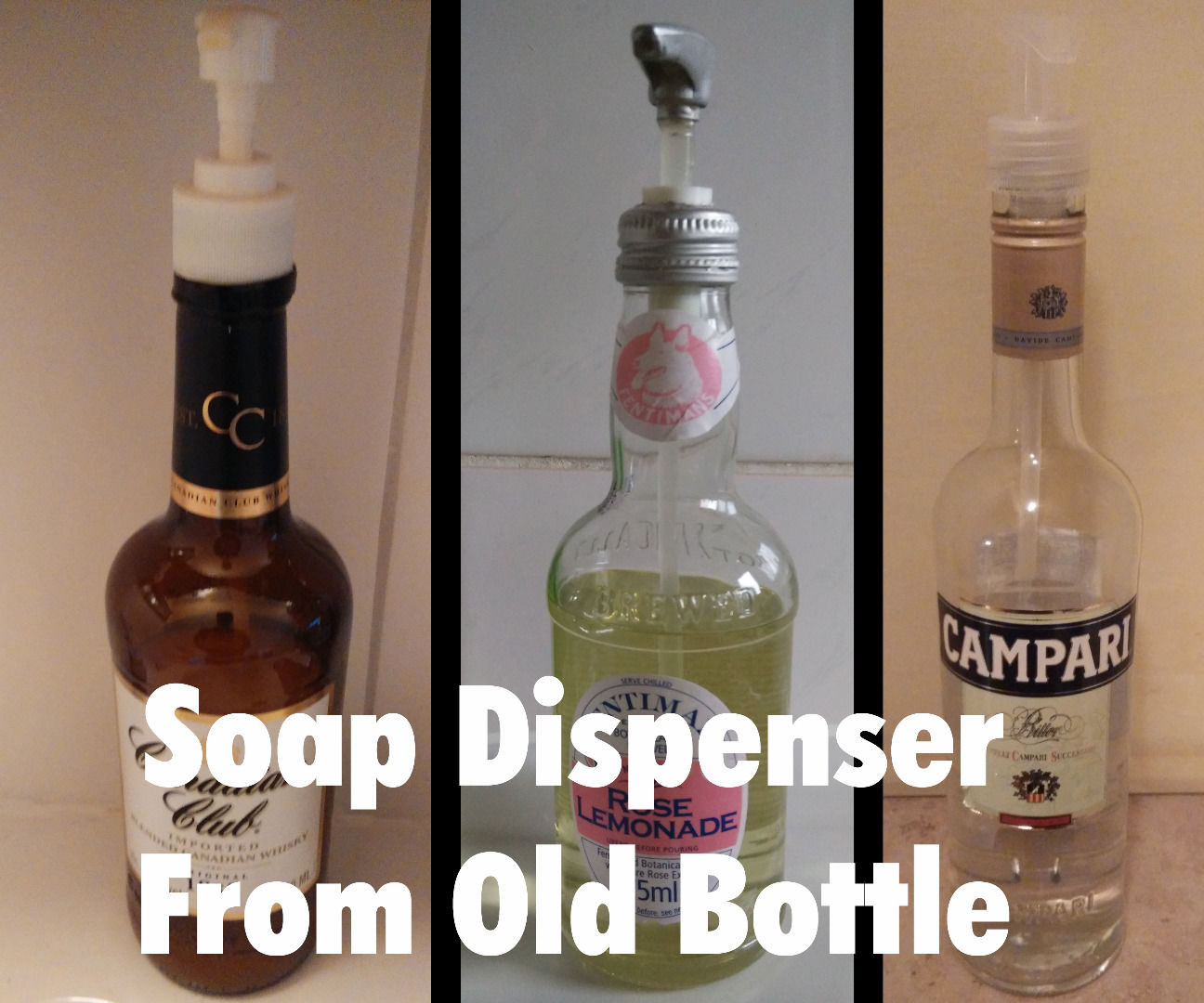Soap Dispenser From Old Bottle