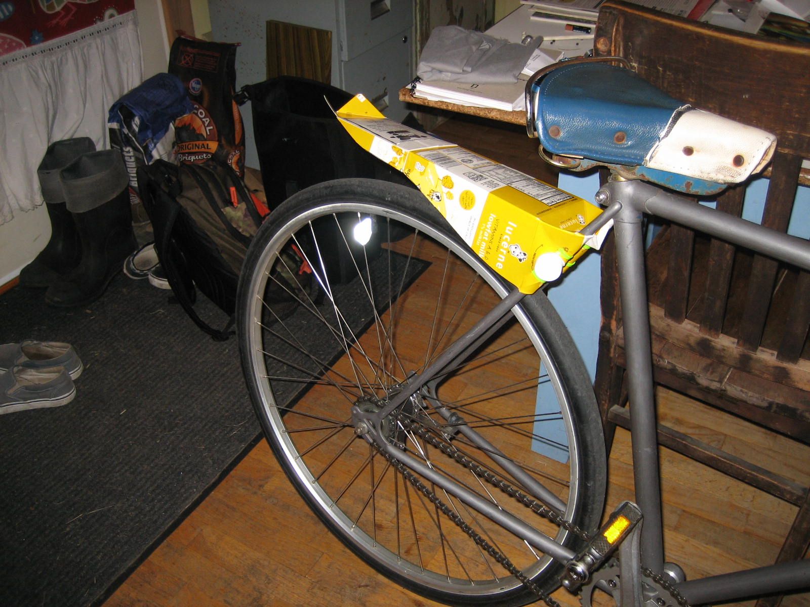 Milk Carton Bike Fender
