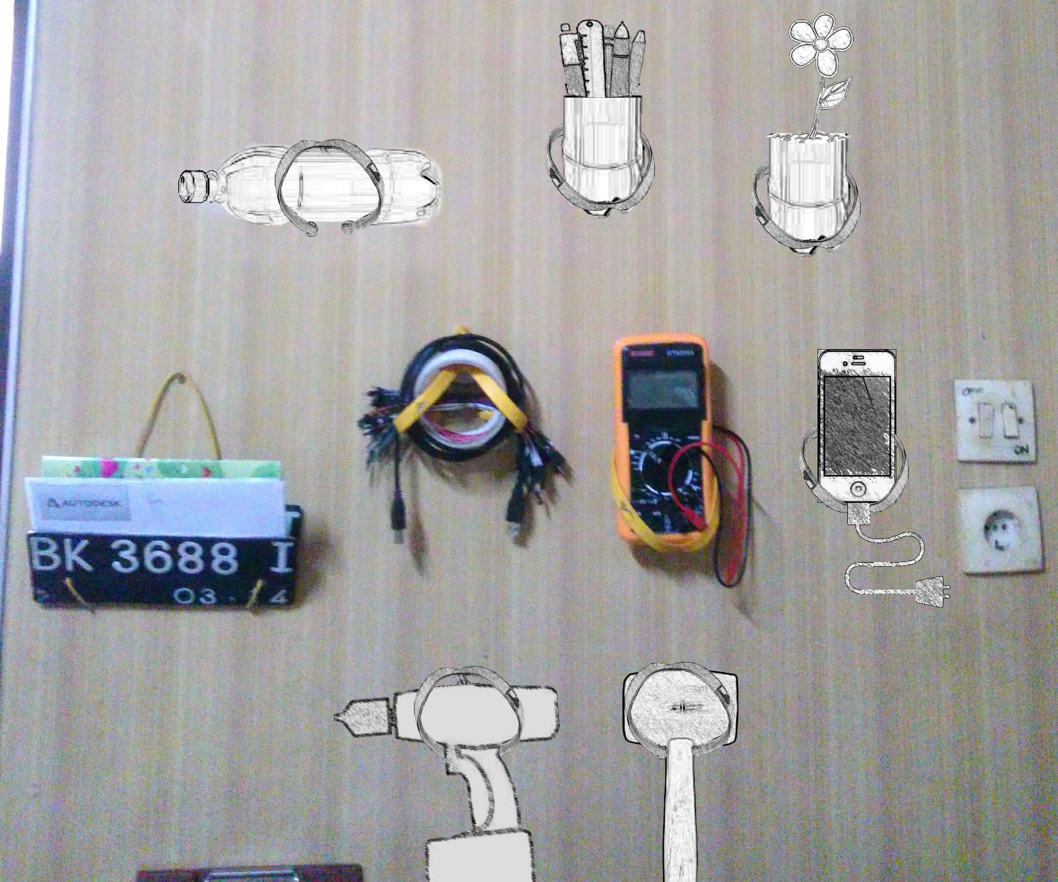 Flip-Flop Strap Vertical Storage