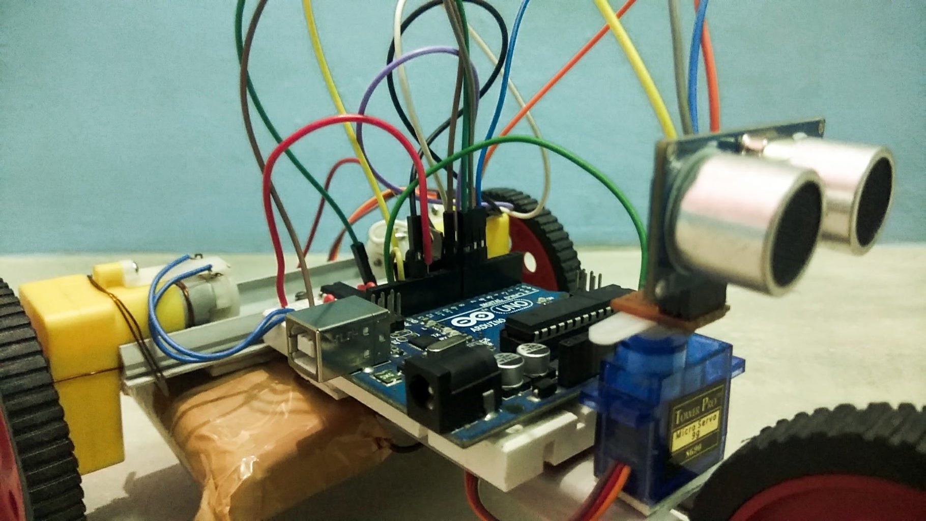 Arduino Based Autonomous Bot Using Ultrasonic Sensor : 5 Steps (with ...