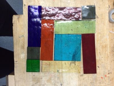Arrange Glass Pieces 