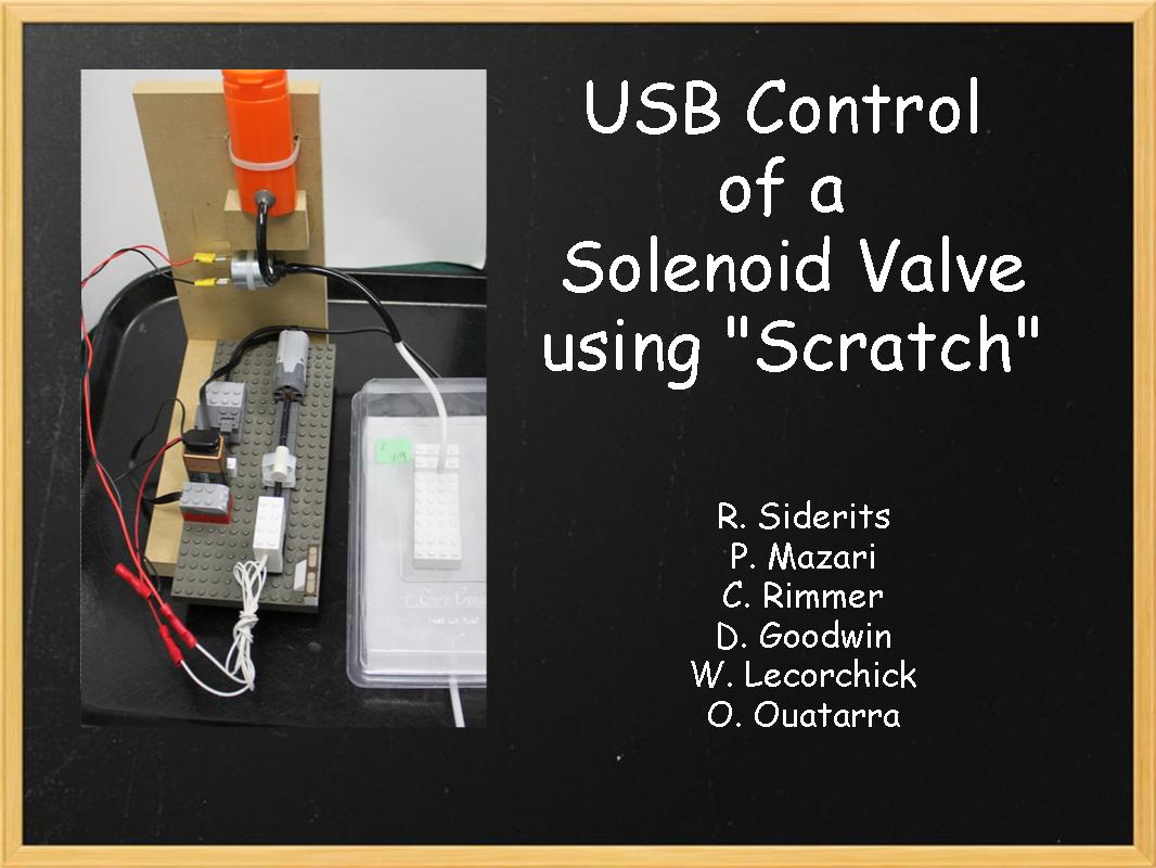 Control a Solenoid Valve With Scratch