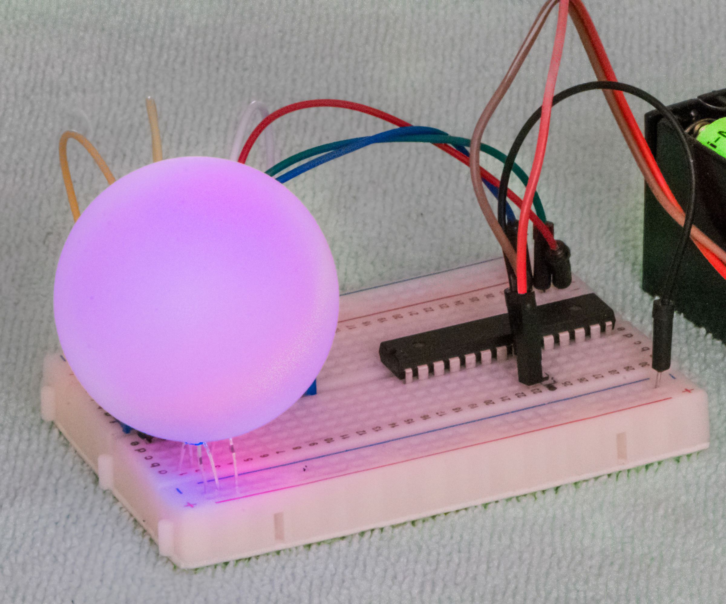 All the colours of the RainboW but no RBG LED in sight . . .