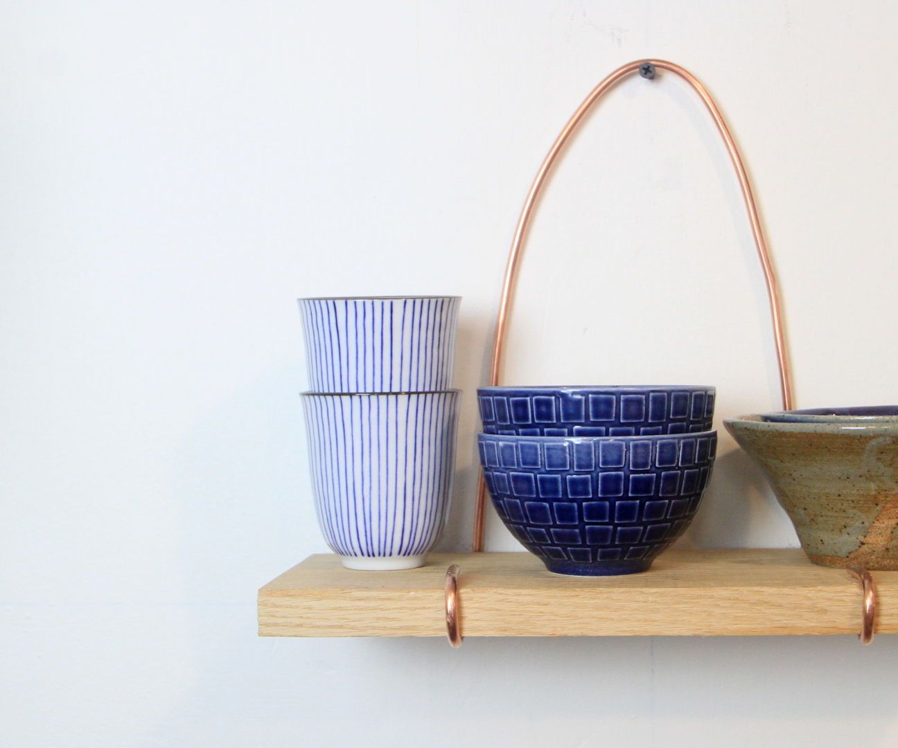 DIY Copper Metal Wire Shelf