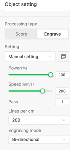 Set Speed and Power