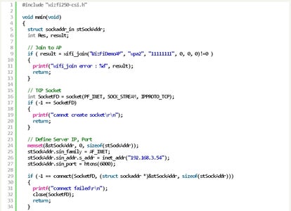 Write "C Script File" for Serial-To-WiFi