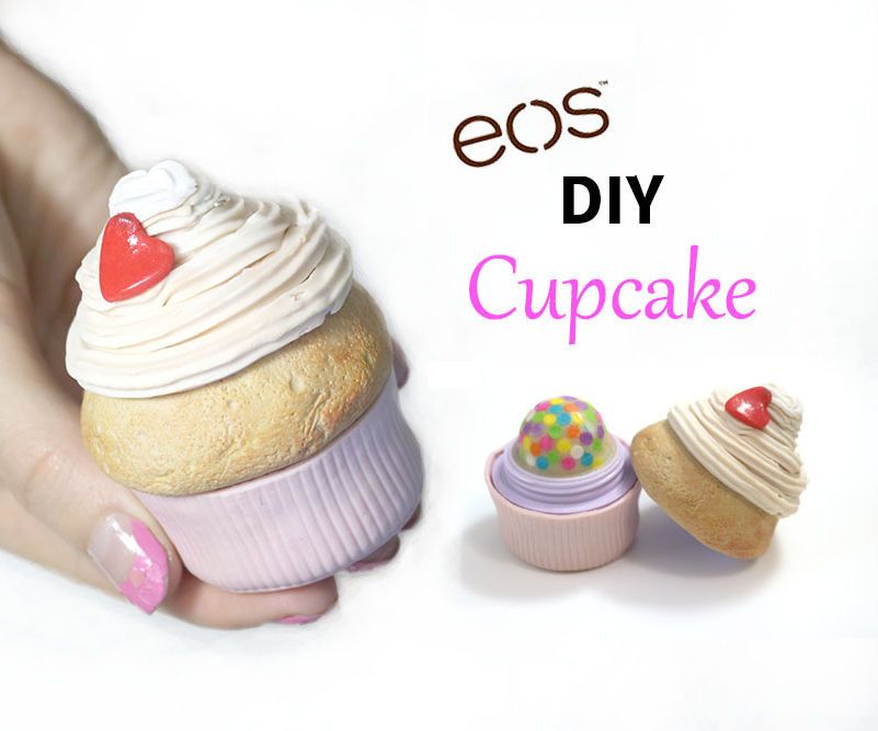 DIY Cupcake EOS Container- How to Make EOS Lip Balm