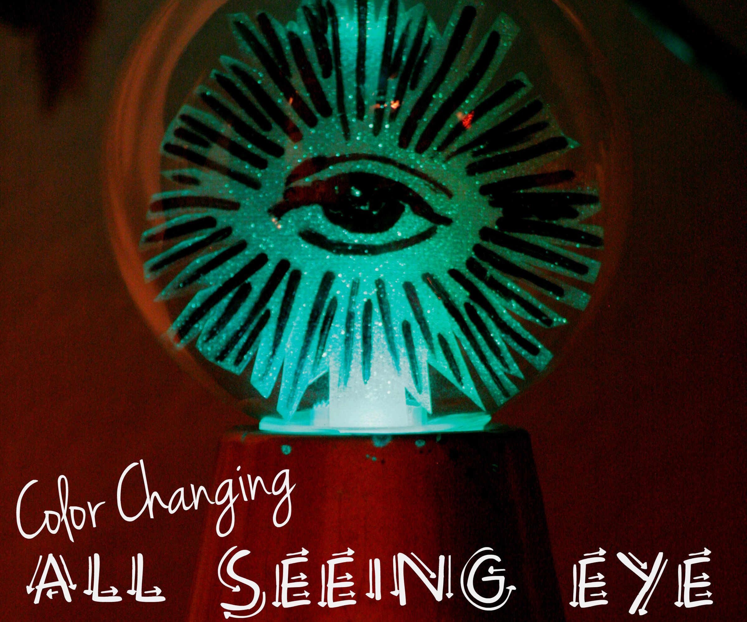 Color Changing All Seeing Eye Crystal Ball