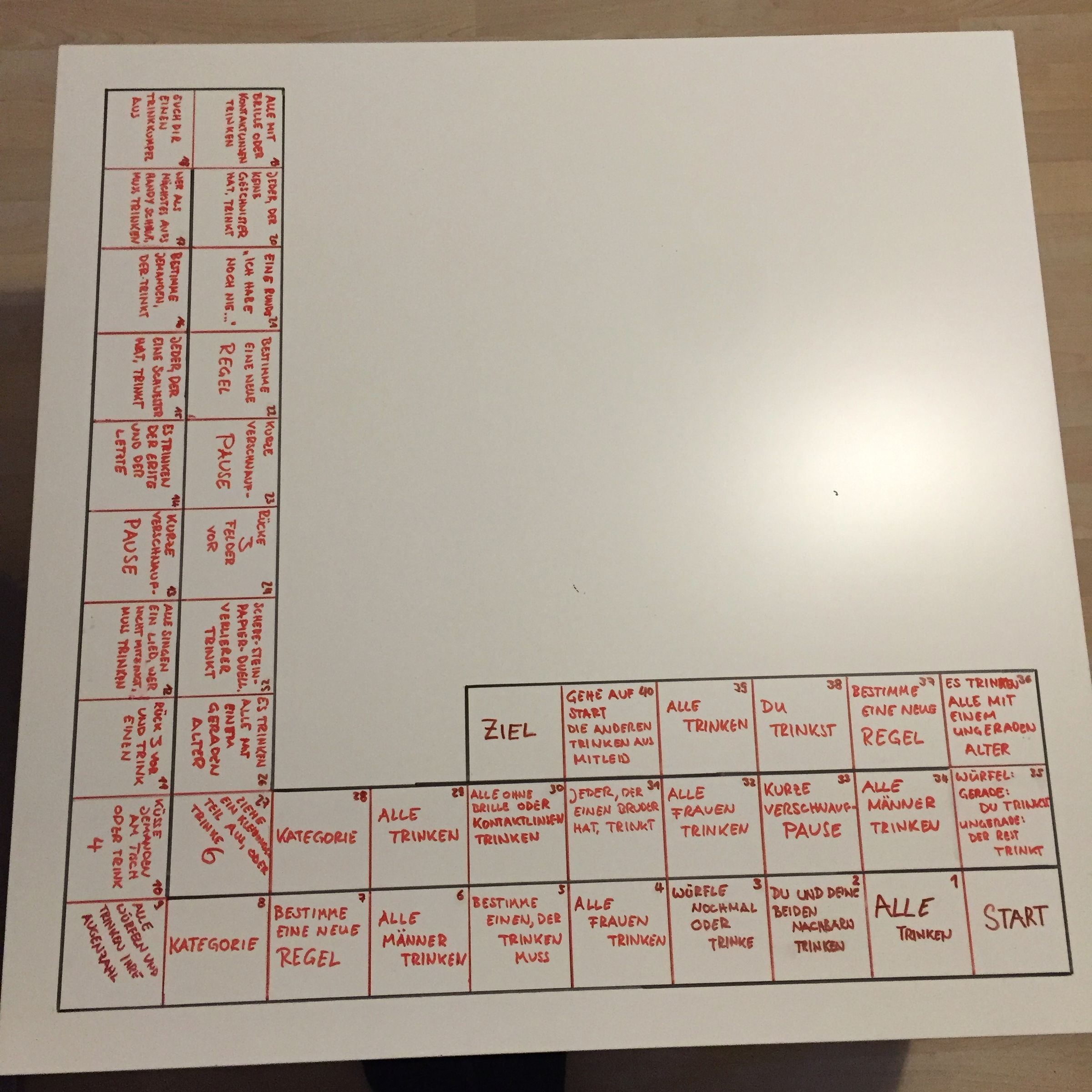 Drinking Game Table 5 Steps Instructables