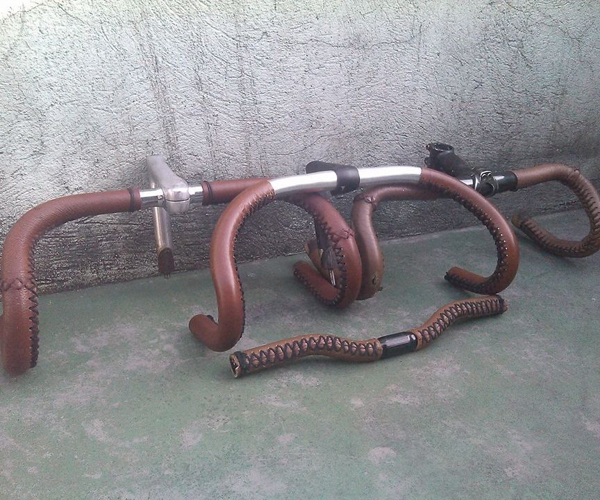 Leather Bicycle Handlebar Grips