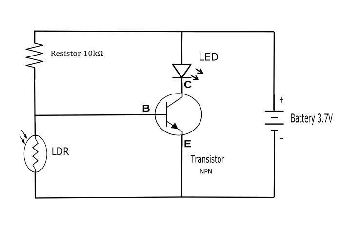 Light Dependent Resistor Circuit