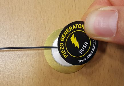 Wires Connected to the Piezoelectric.