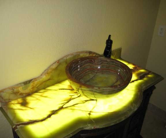 Beautiful Counter Top Backlit with LEDs