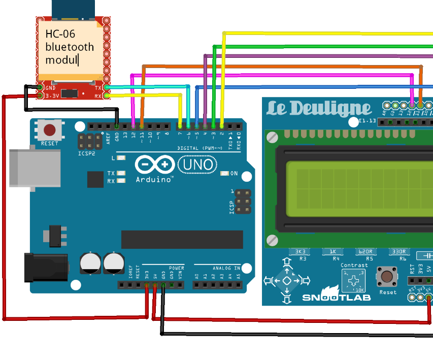 Bluetooth Wireless LCD Data Transfer