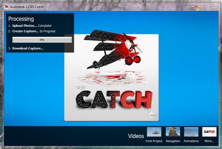 Part 4: Upload Pictures to 123D Catch