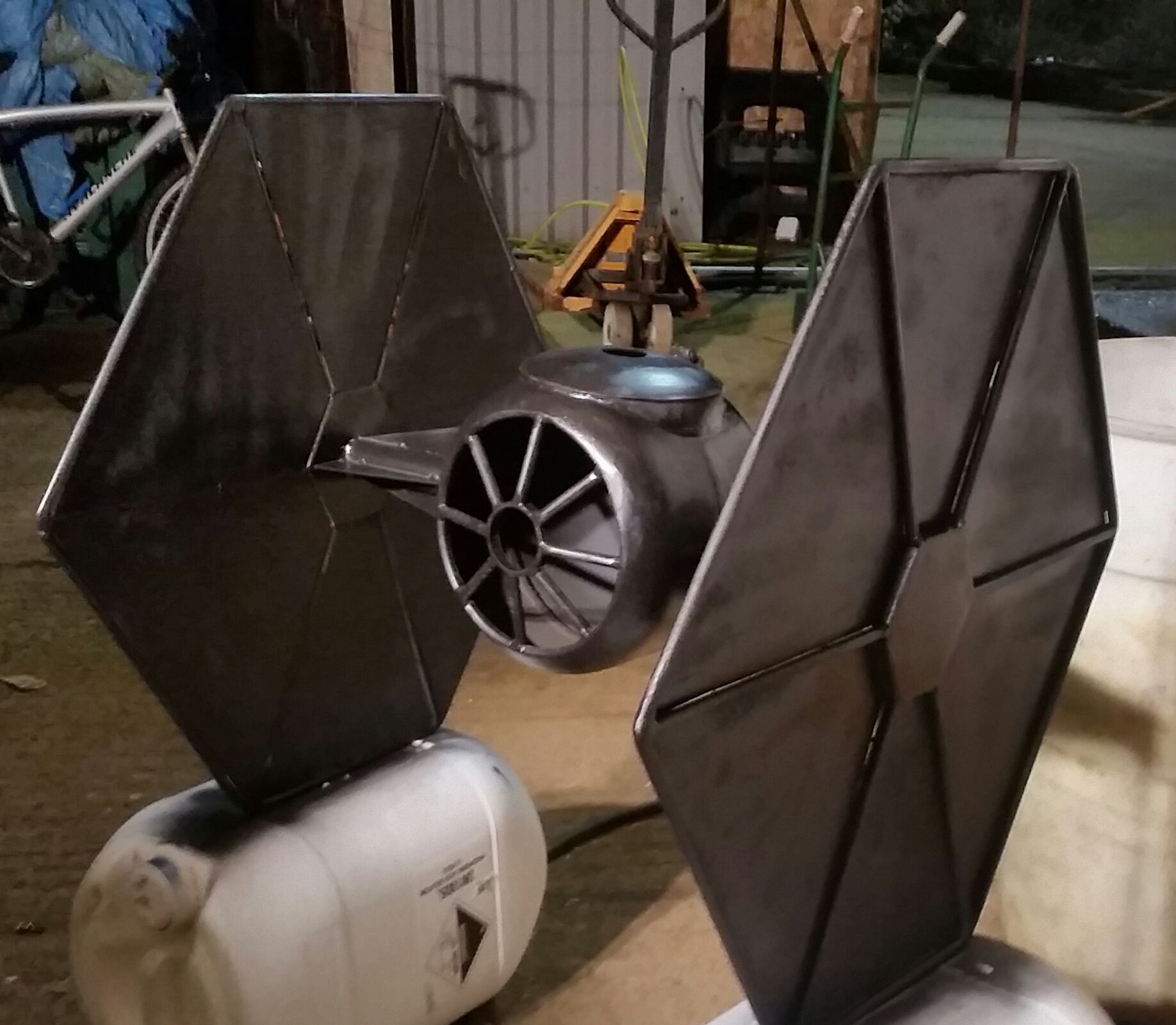 Tie Fighter Wood Burner 