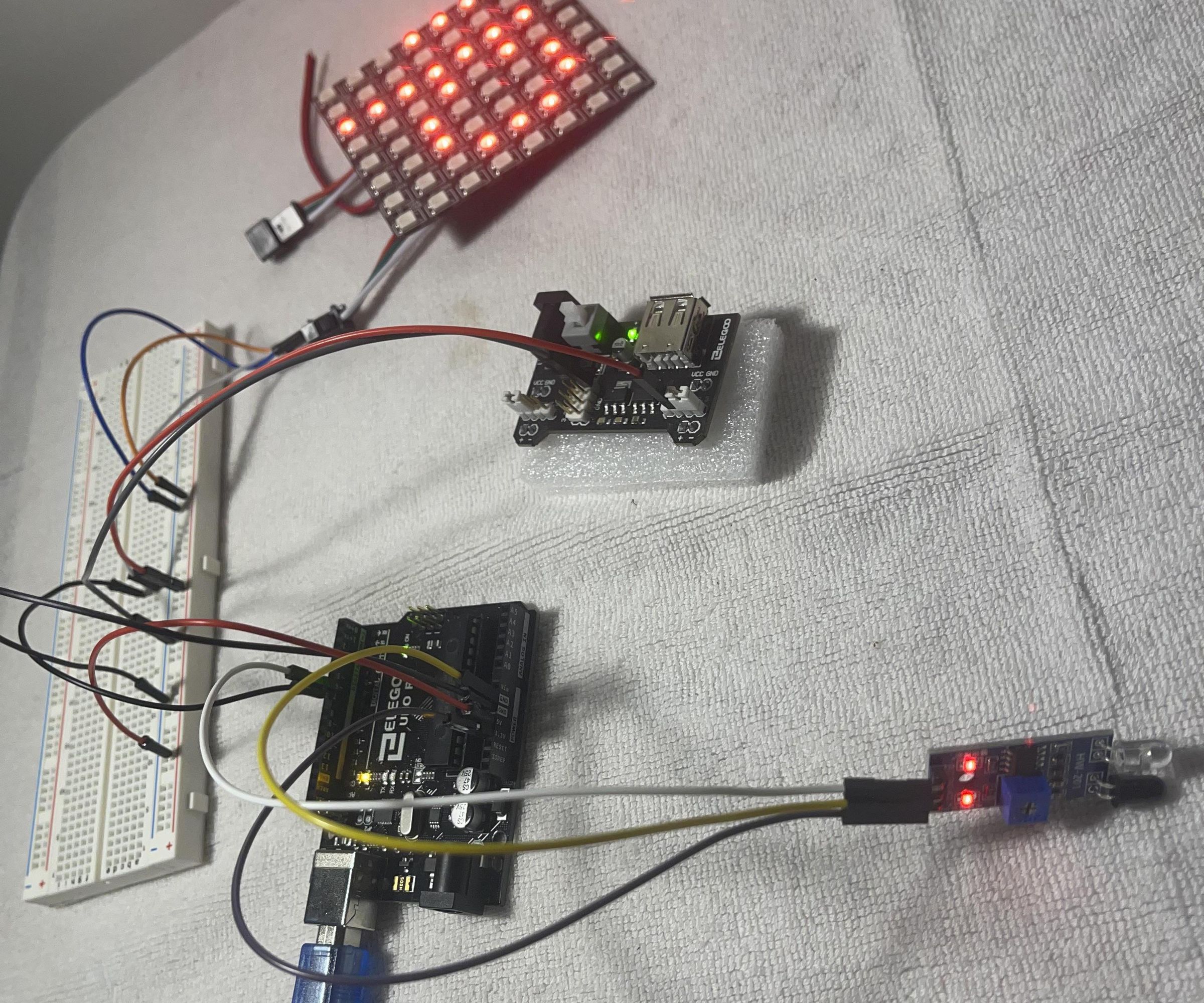 MATRIX Using a IR Sensor