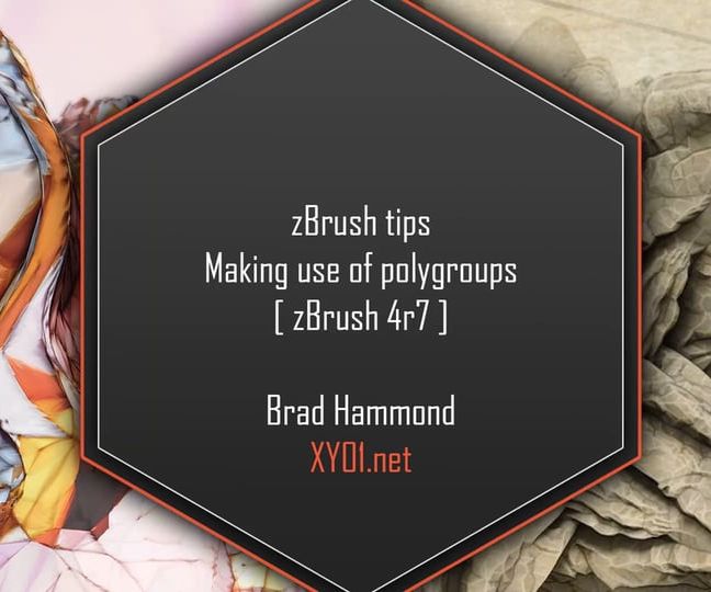 ZBrush Tips: Making Use of Polygroups [zBrush 4r7]