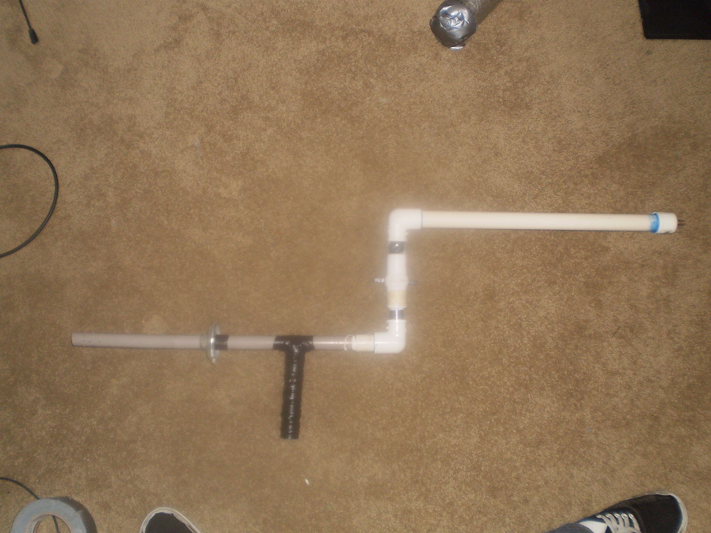 Air powered PVC water bottle launcher