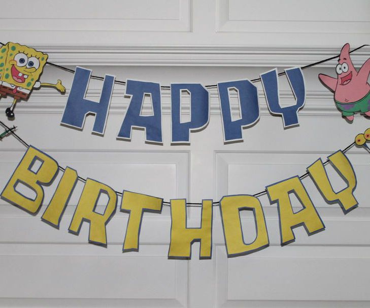 Construction Paper Cartoon Character Banner