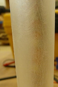 Sanding the Tube