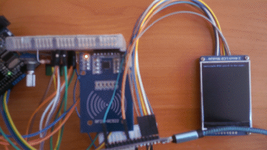 Power Up the Device and Approximate Four RFID Cards
