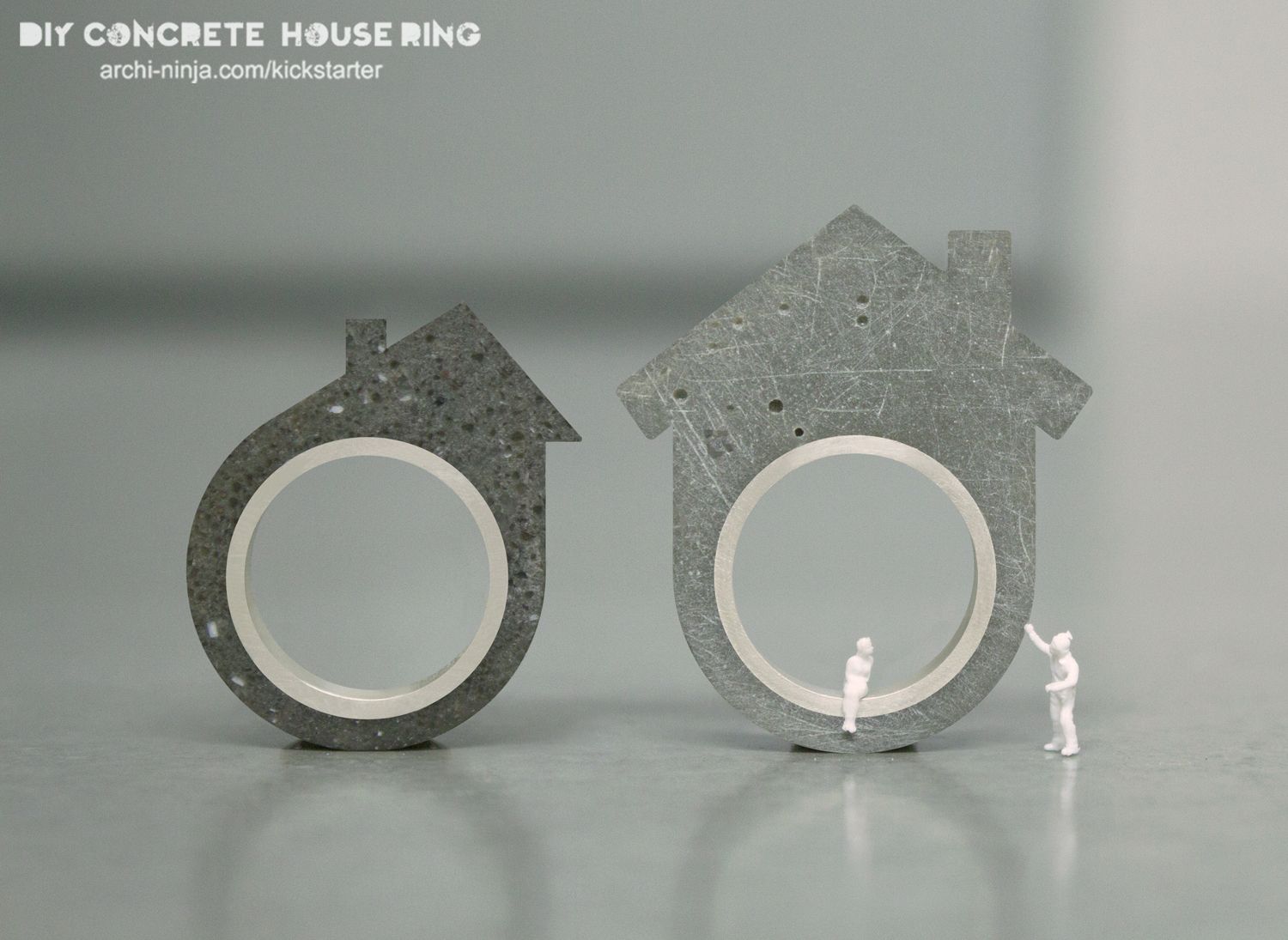 DIY Concrete House Ring by Linda Bennett on Kickstarter