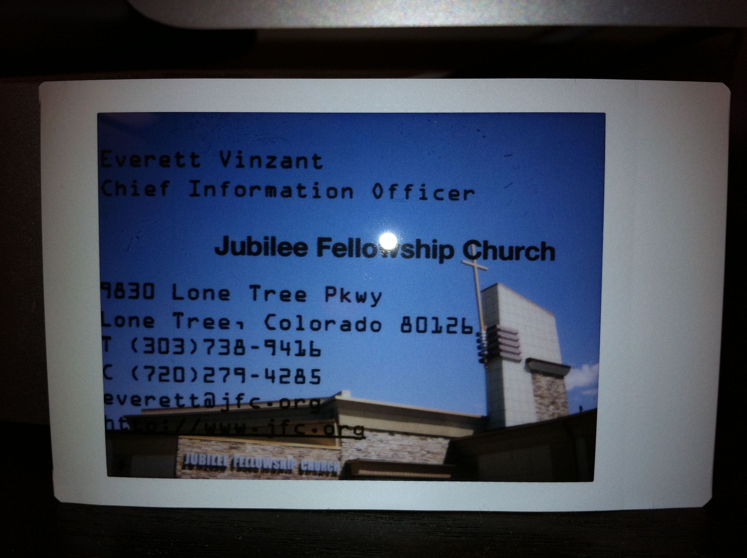 Instax Business cards