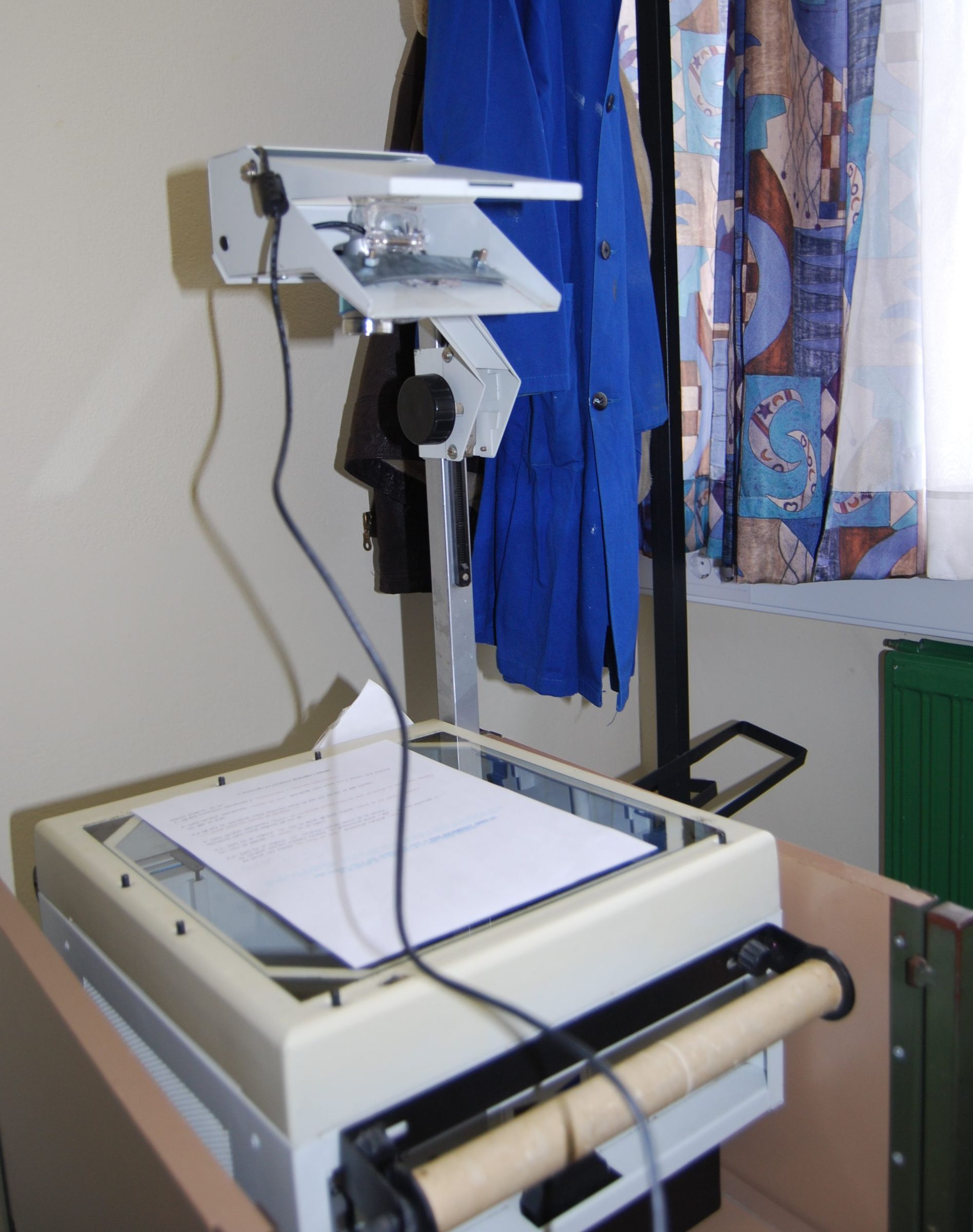 Convert overhead projector to overhead/document camera