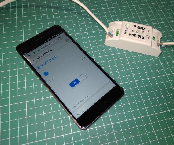 How to Control ESP8266 Based Sonoff Basic Smart Switch With a Smartphone