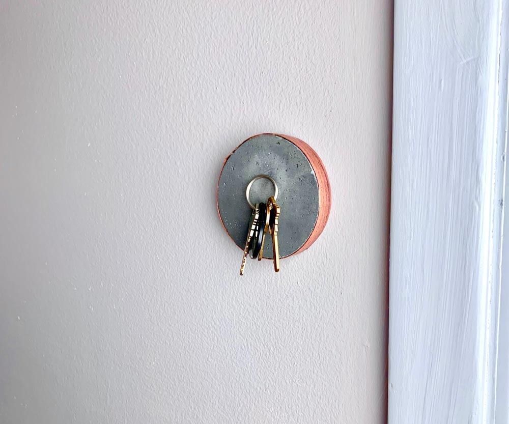 How to Make a Magnetic Cement Key Holder