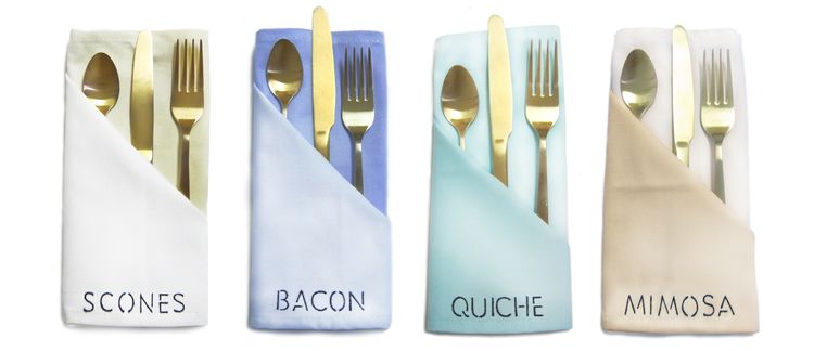 DIY Ombre Stenciled Napkins