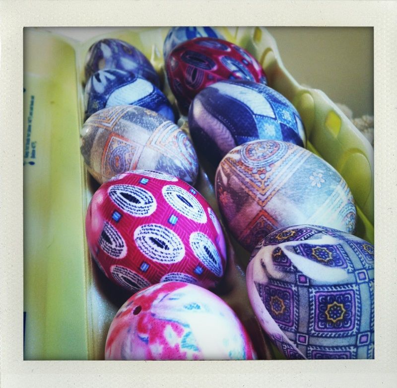 Silk Dyed Eggs