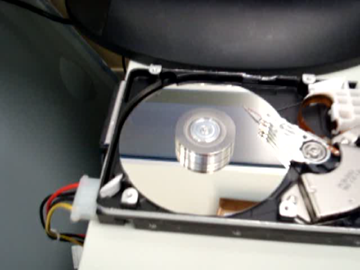 Open runnning hard drive