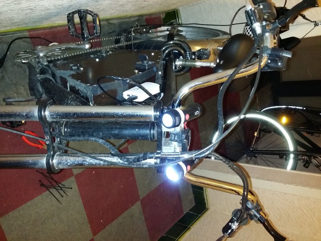 USB Powered Bicycle Frontal Lighting System