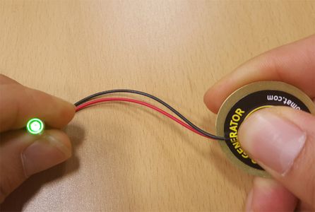 Press the Piezoelectric.