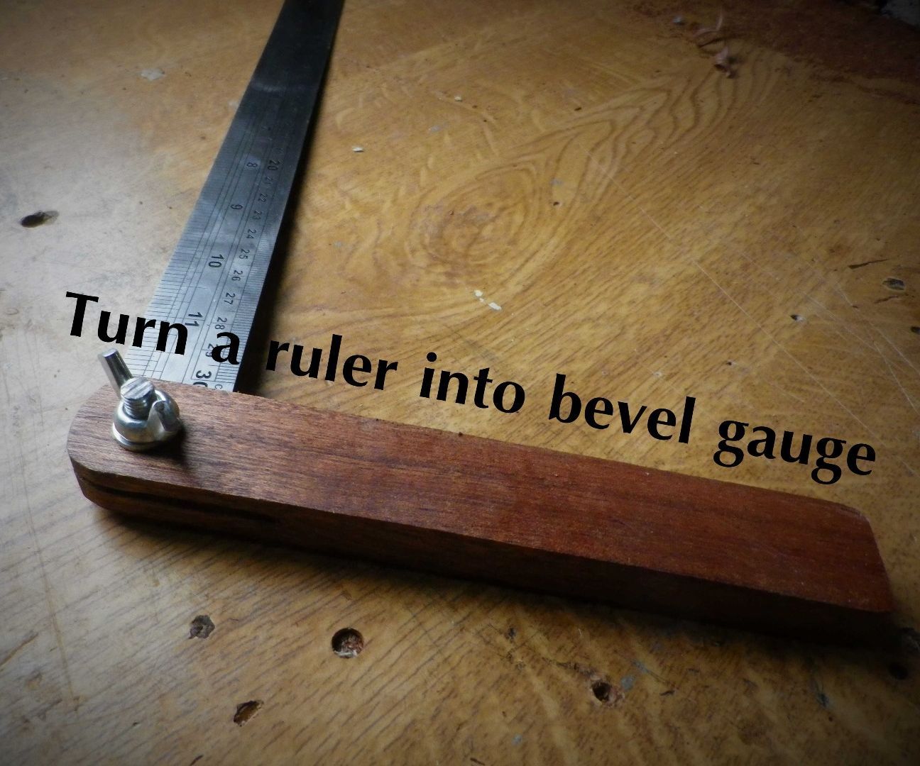 Bevel Gauge From a Ruler