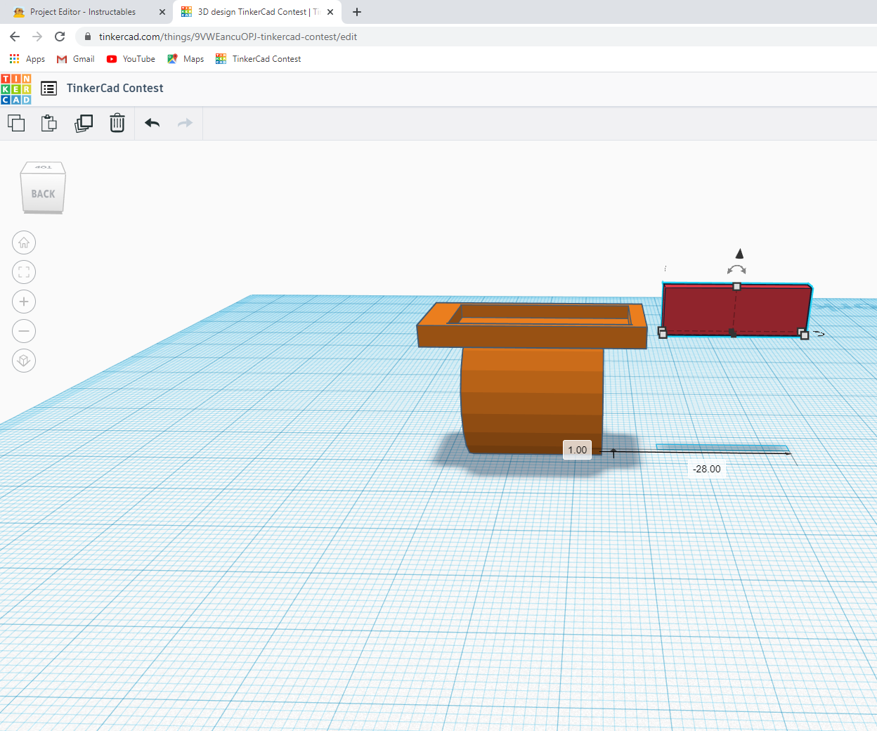 TinkerCad Contest; Phone Holder