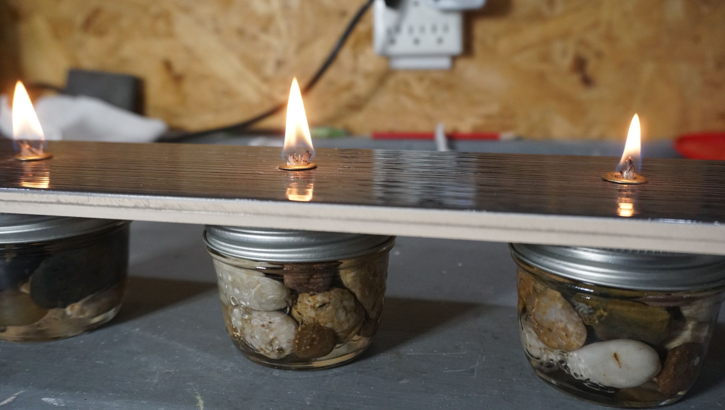 How to Make an Oil Candle From a Tile or Rock 6 Steps (with Pictures