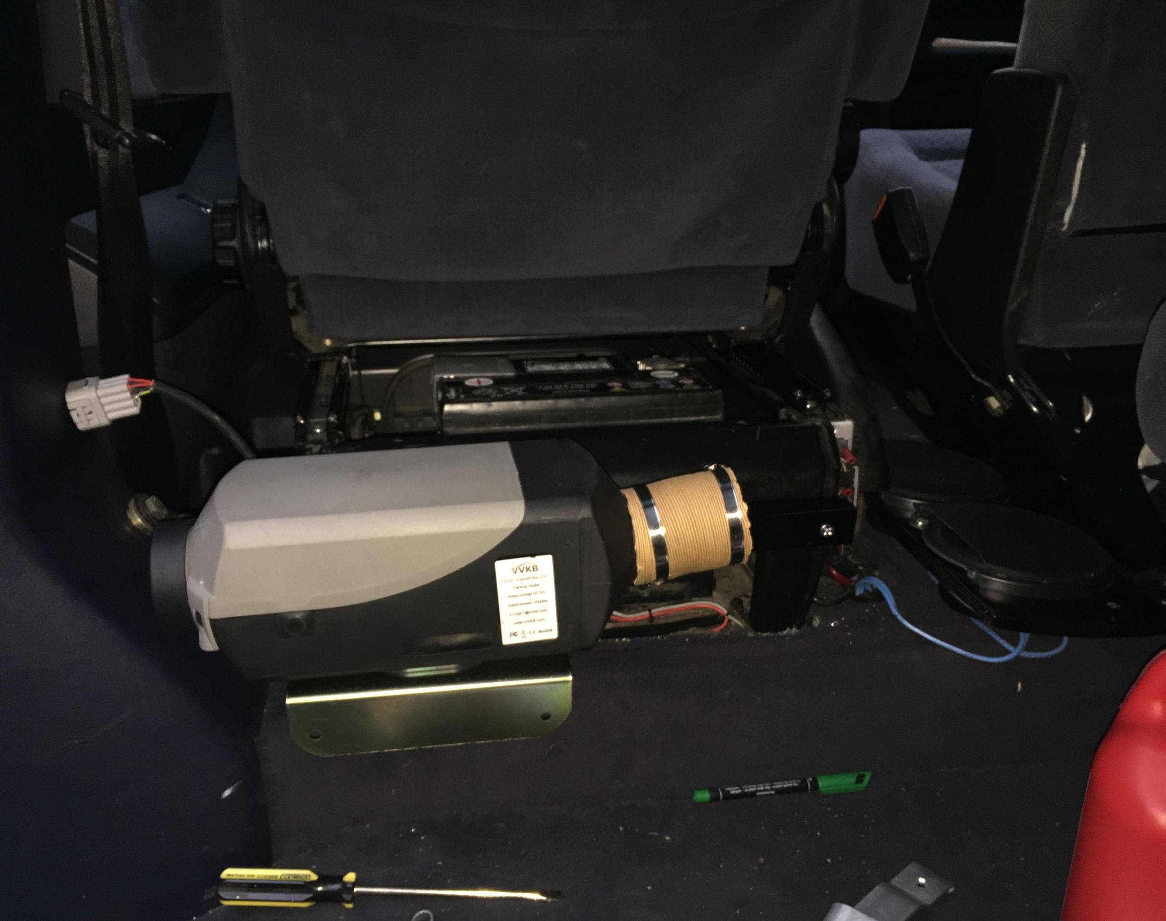 Simple Installation of a Parking Heater in a Campervan